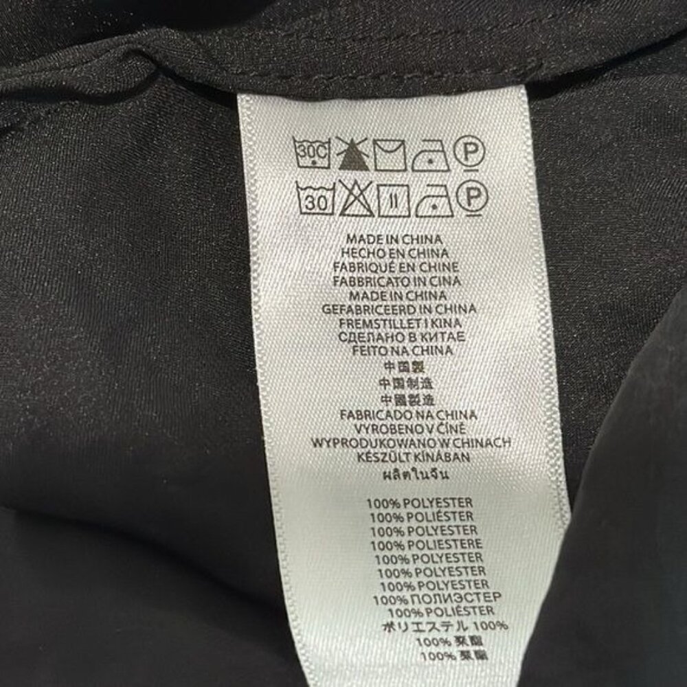 Michael Kors Black Oversized Batwing Top W/ Drawstring Sleeves M - Picture 4 of 10